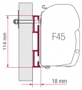 Adapter D, 8 cm