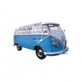 VW Collection Wanduhr blau (B)