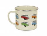 VW Collection Emaille Tasse wei (B)